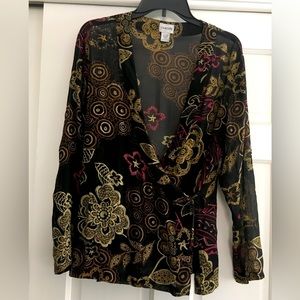 Silk Surplice Chico’s Top